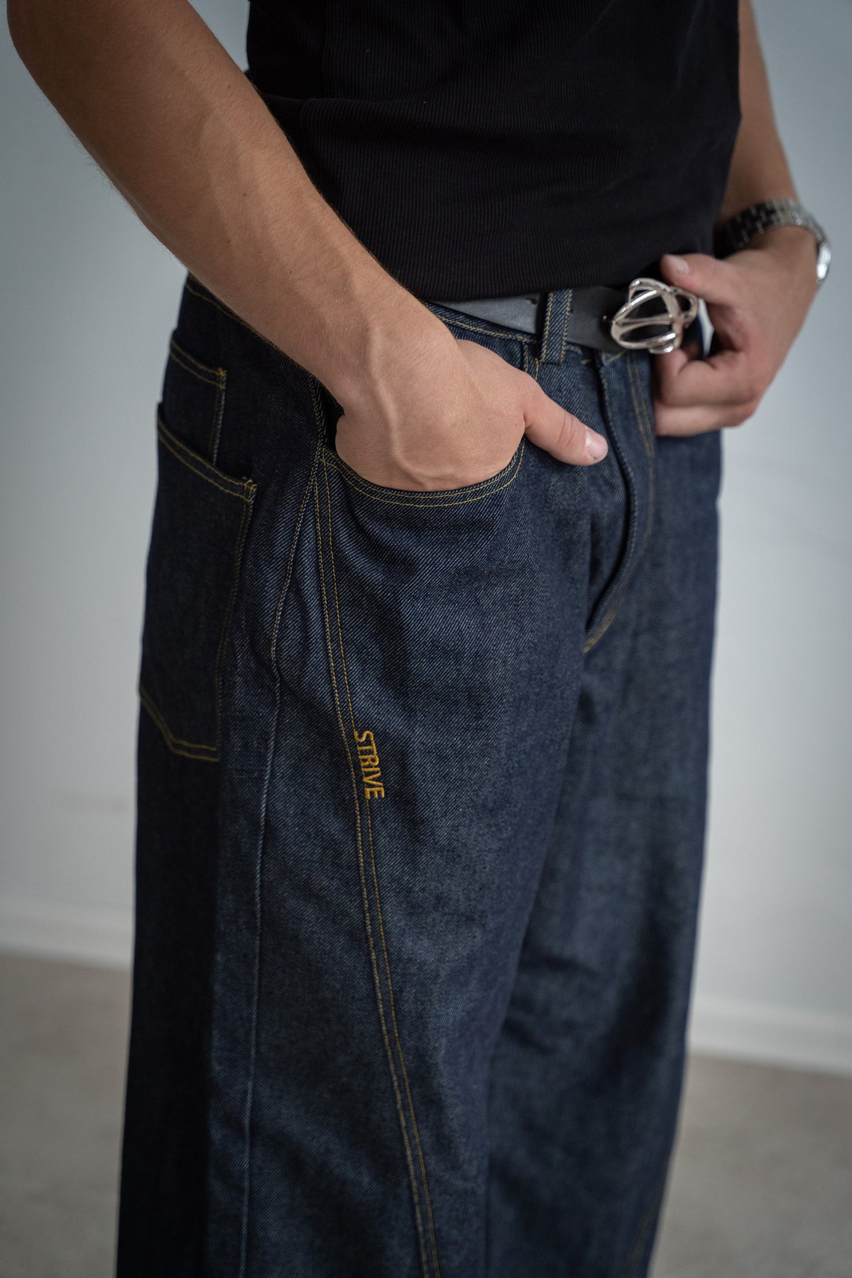 RAW DOUBLE POCKET DENIM