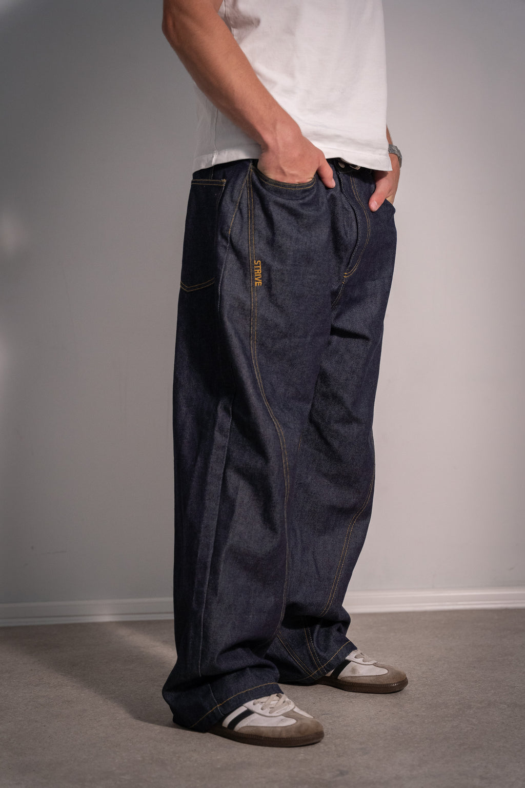 RAW DOUBLE POCKET DENIM