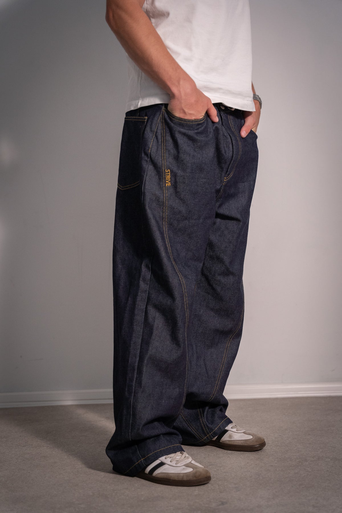 RAW DOUBLE POCKET DENIM